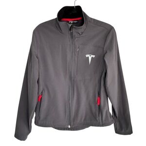 Tesla Full Zip Fleece Jacket Womens Medium Outdoors Corporate Soft Shell Gorp